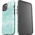Mint Marbling iPhone 15 Impact Case